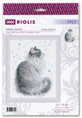 RIOLIS: Snowy Meow siuvinėjimo rinkinys iš RIOLIS Nr.: 1912 - HOBI.LT 🇱🇹