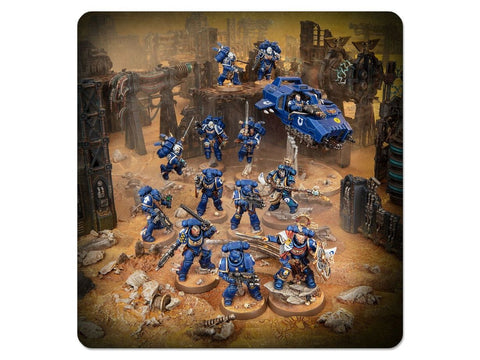 Warhammer 40,000 Space Marines startinis rinkinys su miniatiūromis ir dažais