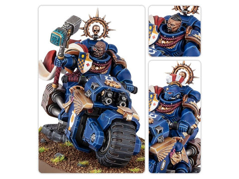 Warhammer 40,000 Space Marines kapitonas ant motociklo 48-113