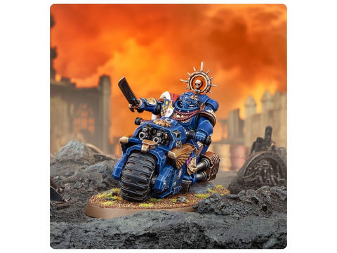 Warhammer 40,000 Space Marines kapitonas ant motociklo 48-113