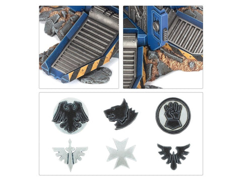 Warhammer 40,000 Space Marines desanto kapsulės, 2 vnt. (48-101)