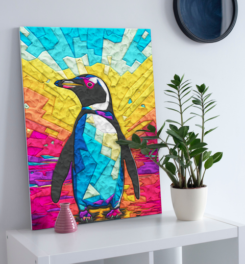 Kūrybinis modelino paveikslo rinkinys Splat Planet „Pingvinas“, 30×40 cm, 20 spalvų, 5+