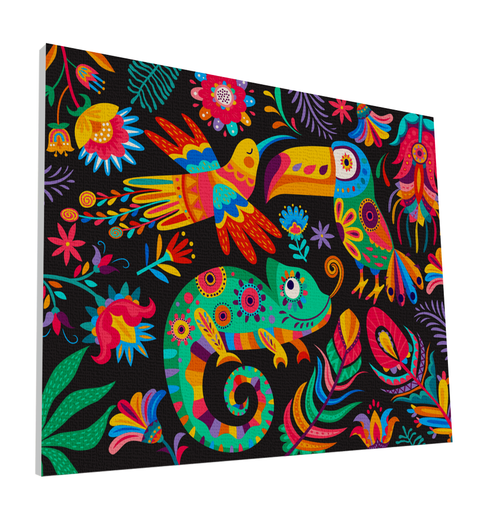 Splat Planet tapyba pagal skaičius „Šventė“ – akrilinių dažų rinkinys ant drobės, 30×40 cm, 5+