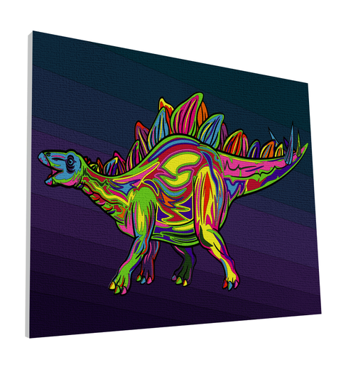 Tapyba pagal skaičius „Stegozauras“ 30×40 cm – Splat Planet rinkinys vaikams