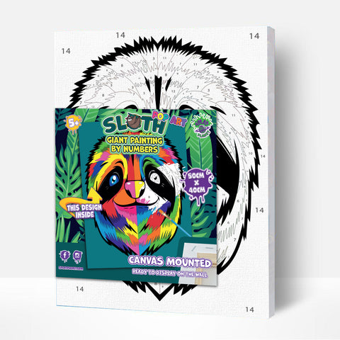 Splat Planet tapyba pagal skaičius „Tinginys“ 30×40 cm rinkinys
