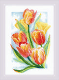 RIOLIS: Spring Glow. Tulips. Siuvinėjimo rinkinys iš RIOLIS Nr.: 2191 - HOBI.LT 🇱🇹