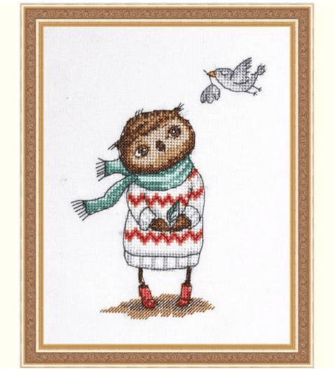 NeoCraft Siuvinėjimo kryželiu rinkinys „Pavasaris“, 12x17 cm, 64x92 dygs.