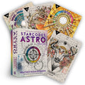 Orakulo kortų rinkinys Starcodes Astro su dėklu ir spalvingu kortų vėduoku, išryškinta Jautis korta