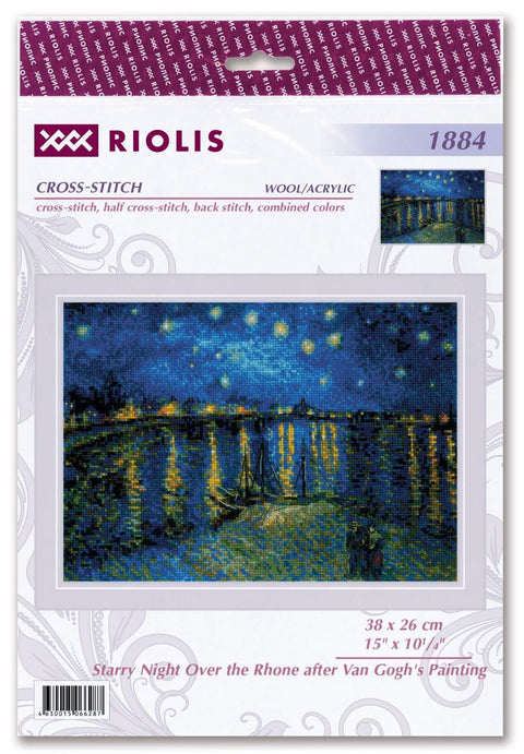 RIOLIS: Starry Night Over the Rhone - Van Gogh siuvinėjimo rinkinys iš RIOLIS Nr.: 1884 - HOBI.LT 🇱🇹