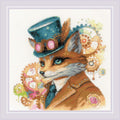 RIOLIS: Steampunk Fox. Siuvinėjimo rinkinys iš RIOLIS Nr.: 2209 - HOBI.LT 🇱🇹