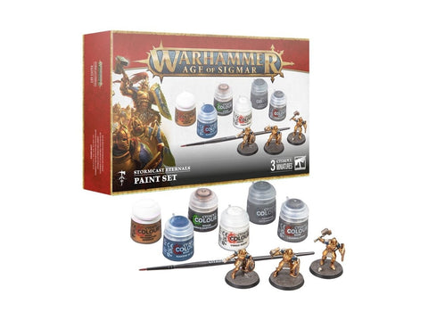 Warhammer Age of Sigmar Stormcast Eternals dažų ir figūrėlių rinkinys
