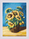 RIOLIS: Sunflowers in a Basket after N. Antonova's Painting Siuvinėjimo rinkinys iš RIOLIS Nr.: 2040 - HOBI.LT 🇱🇹