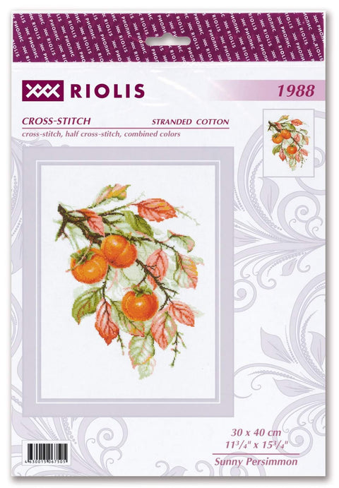 RIOLIS: Sunny Persimmon Siuvinėjimo rinkinys iš RIOLIS Nr.: 1988 - HOBI.LT 🇱🇹