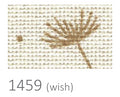 Audinys 1459 (Wish) smulkaus smėlio spalvos aguonos žiedų raštu ant kreminės pynuotos tekstūros, variantas