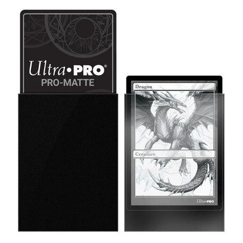 Juodos matinės kortų įmautės Pokémon ir MTG kortoms, 50 vnt., Ultra PRO