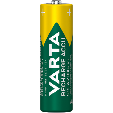 Varta Recharge Accu Solar AA 800mAh įkraunamos baterijos 2 vnt