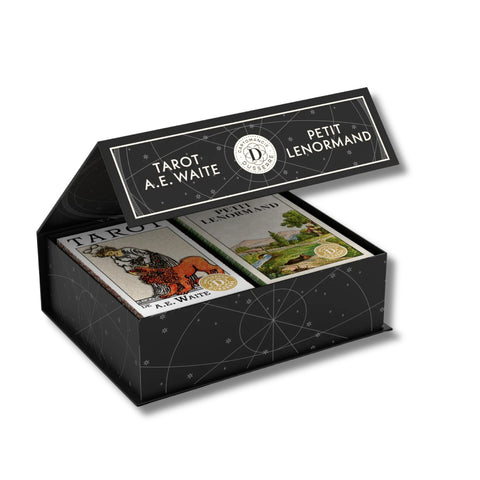 Mini Taro A.E. Waite & Petit Lenormand rinkinys – prancūzų k., būrimams