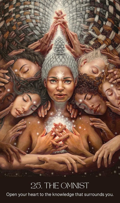 Unity Oracle orakulo kortos su anglišku gidu, 50 kortų, Blue Angel