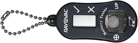 Rayovac elektroninis klausos aparatų baterijų testeris su pakabuku