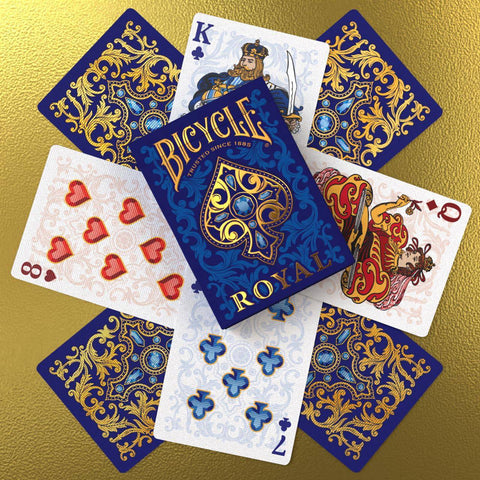 Bicycle Royal žaidimo kortos su brangakmenių motyvais