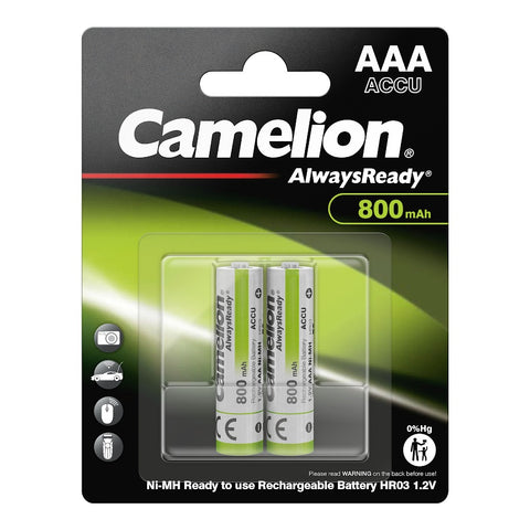 Camelion AlwaysReady AAA 800mAh įkraunamos Ni-MH baterijos 2vnt