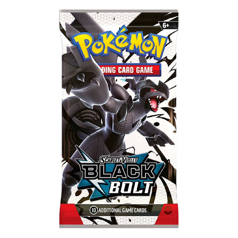 Pokémon TCG Scarlet & Violet Black Bolt papildymo pakelis, 10 kortų (EN)