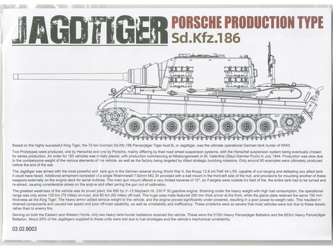 Takom Jagdtiger Sd.Kfz.186 1/35 plastikinis modelis