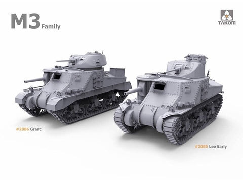 Takom M3 Lee JAV vidutinis tankas 1/35 plastikinis surinkimo rinkinys