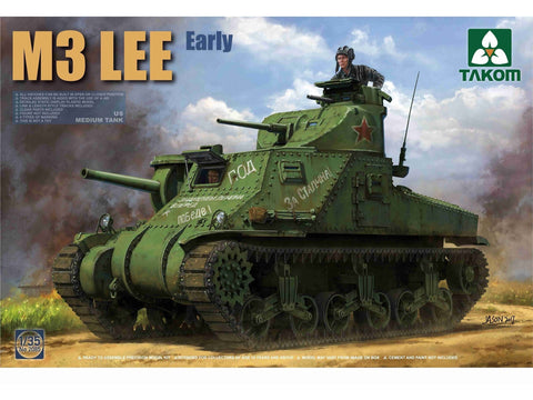 Takom M3 Lee JAV vidutinis tankas 1/35 plastikinis surinkimo rinkinys