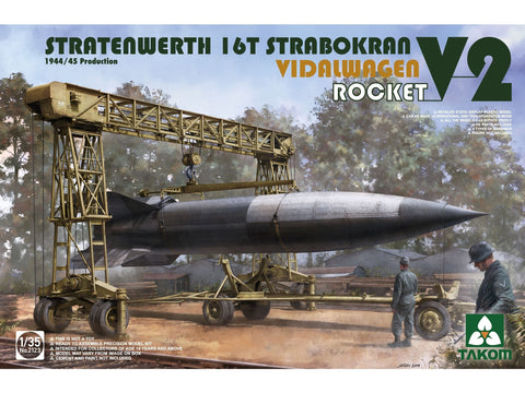 Takom Stratenwerth 16T Strabokran ir Vidalwagen su V-2 raketa 1/35