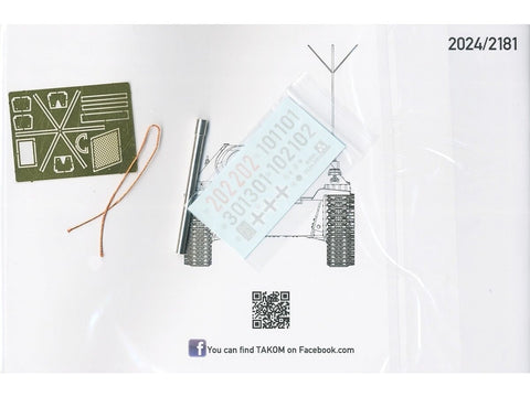 Takom Jagdpanzer 38(t) Hetzer komandinis variantas, pilnas interjeras 1/35 2181