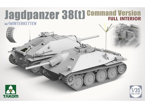Takom Jagdpanzer 38(t) Hetzer komandinis variantas, pilnas interjeras 1/35 2181