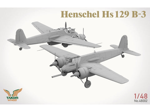 Takom Henschel Hs 129 B-3 1/48 su interjeru, plastikinis modelis 48002