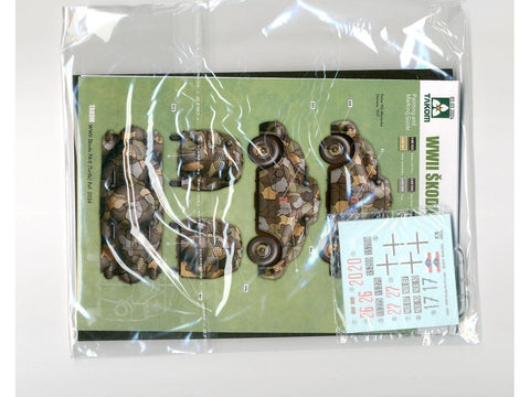 Surenkamas šarvuočio modelis Škoda PA-II „Turtle“ 1/35 Takom 2024