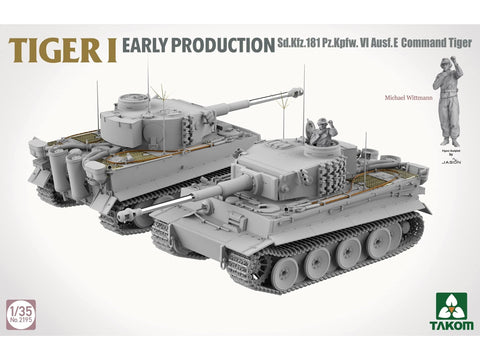 Takom Tiger I Ausf.E komandinis tankas Michael Wittmann 1/35 ankstyvas