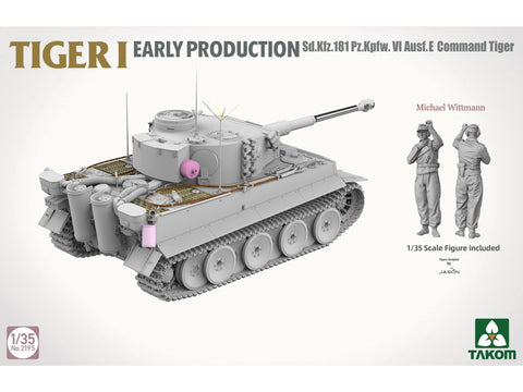 Takom Tiger I Ausf.E komandinis tankas Michael Wittmann 1/35 ankstyvas