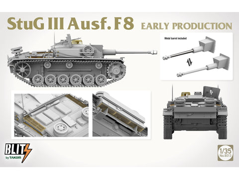 Takom StuG III Ausf.F8 ankstyvoji versija surenkamas modelis 1/35 8013