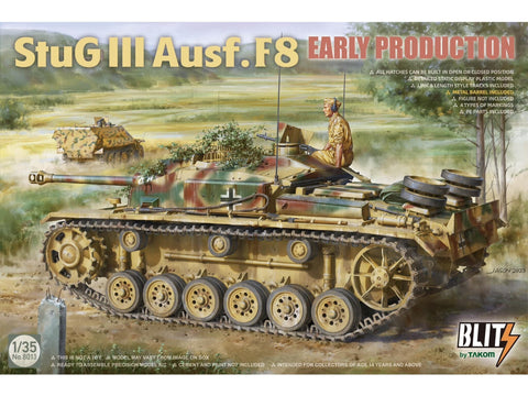 Takom StuG III Ausf.F8 ankstyvoji versija surenkamas modelis 1/35 8013