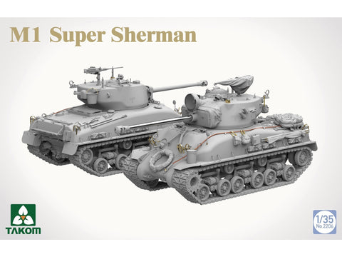 Takom M1 Super Sherman 1/35 plastikinis tanko modelis (2206)