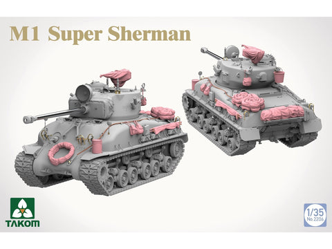 Takom M1 Super Sherman 1/35 plastikinis tanko modelis (2206)