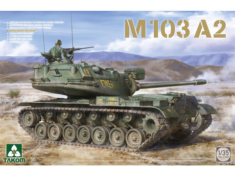 Takom M103A2 tanko modelis 1/35 – plastikinis surinkimo rinkinys