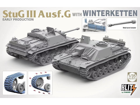 Takom StuG III Ausf.G Winterketten 1/35 plastikinis tanko modelis