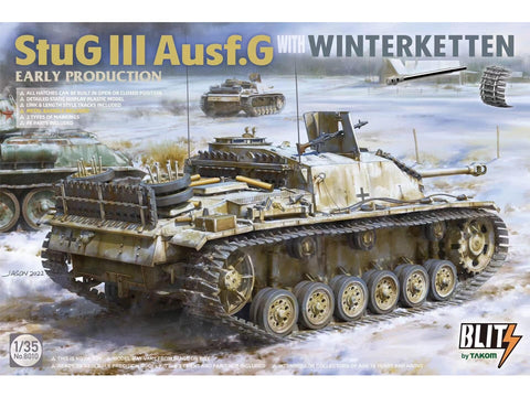 Takom StuG III Ausf.G Winterketten 1/35 plastikinis tanko modelis