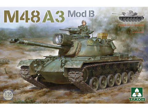 Takom M48A3 Mod B tanko modelis 1/35 surinkimo rinkinys (2162)