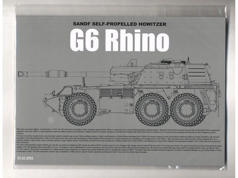 Takom Denel G6 Rhino SANDF savaeigė haubica 1/35 plastikinis rinkinys