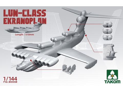 Takom Lun-Class Ekranoplan plastikinis modelis 1/144 (3002)