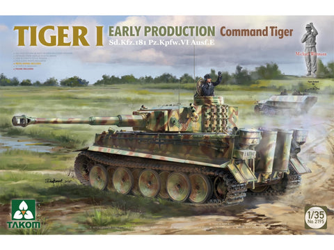 Takom Tiger I ankstyvos gamybos tankas, 1/35 modelis 2195W