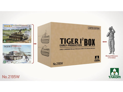Takom Tiger I ankstyvos gamybos tankas, 1/35 modelis 2195W