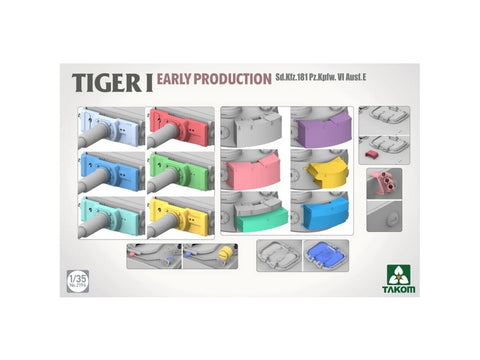 Takom Tiger I ankstyvos gamybos tanko modelis 1/35