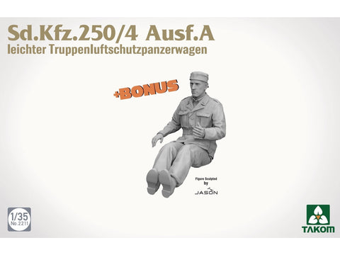 Takom Sd.Kfz.250/4 Ausf.A vokiečių šarvuočio plastikinis modelis